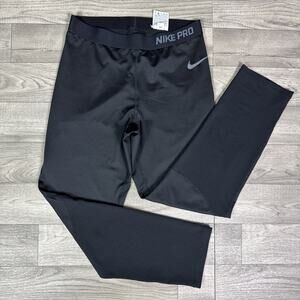 Nike Pro Hypercool Base Layer Compression 3/4 Leggings Black sz XL Tall